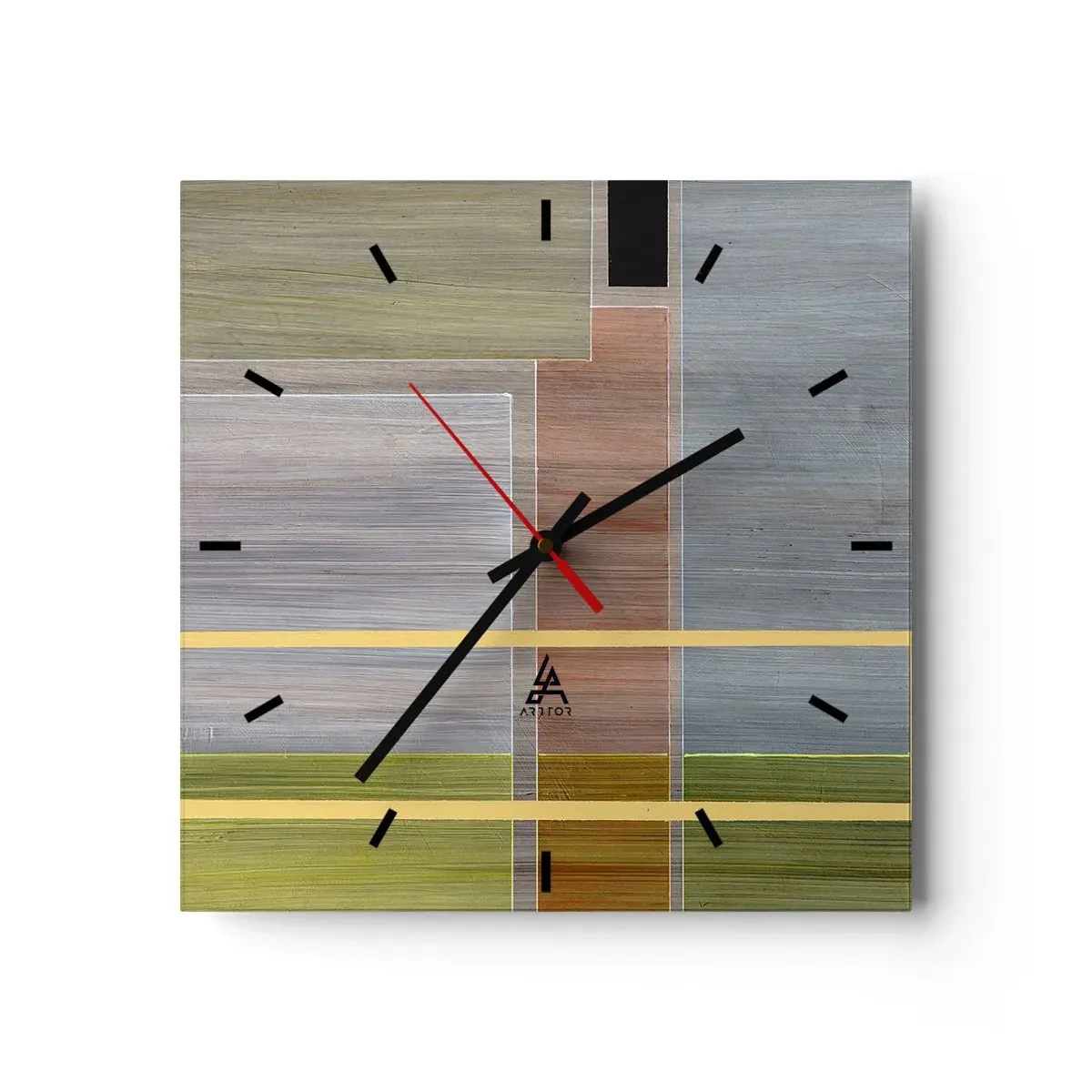 Vægur, Uret - Lige og rolig - 40x40 cm