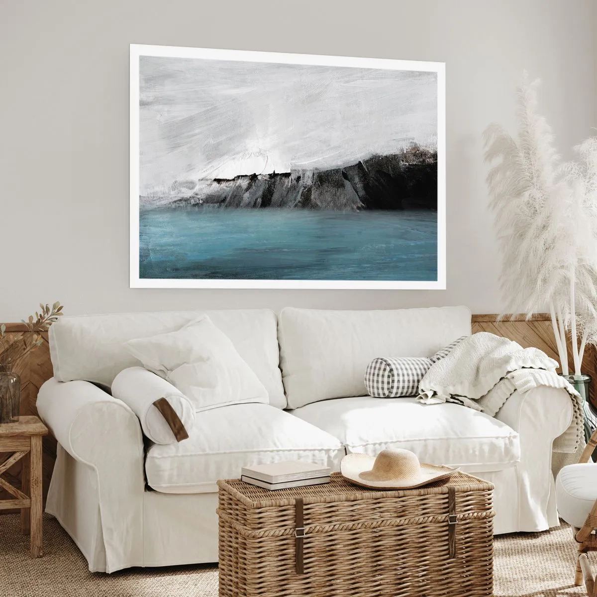 Plakat - Vand - jord: et sammenstød mellem elementerne - 40x30 cm