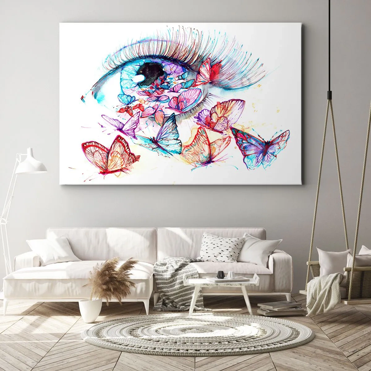 Lærredstryk - Billede på lærred - Eventyrlige øjne - 100x70 cm