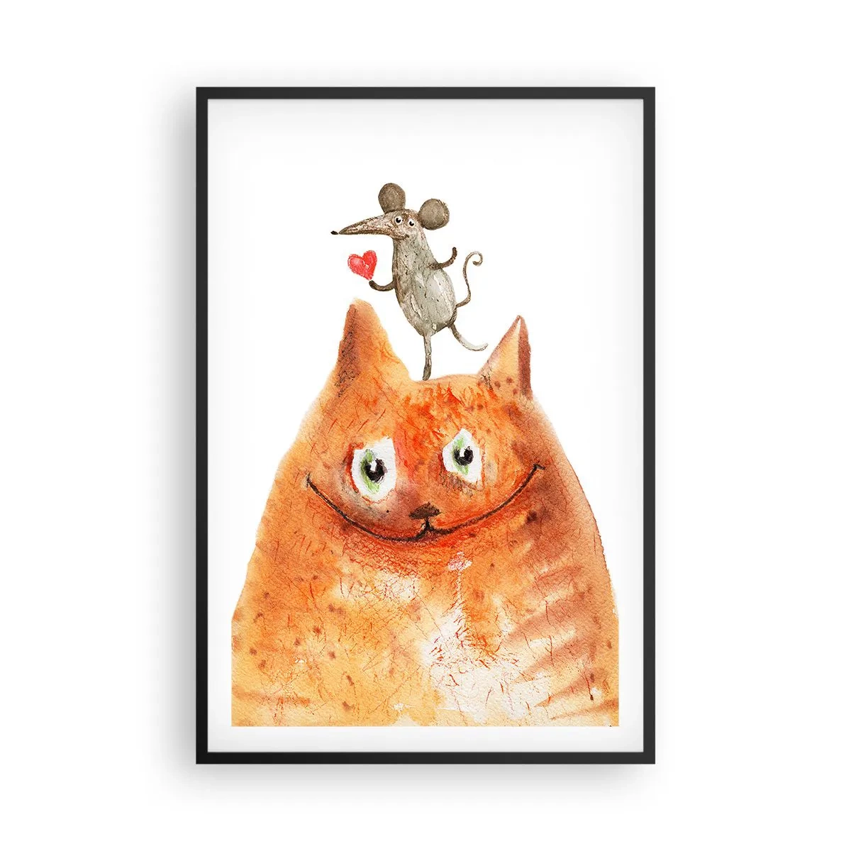 Plakat i sort ramme - Kærlighedens paradokser - 61x91 cm