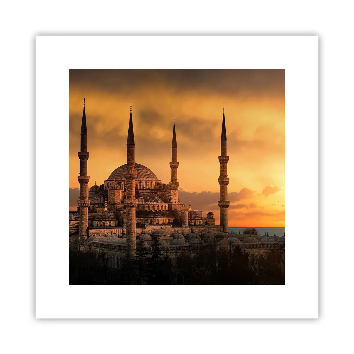 Plakat - Gud er stor - 30x30 cm