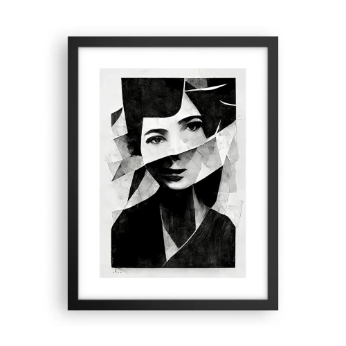 Plakat i sort ramme - I sandhed hvad du er... - 30x40 cm