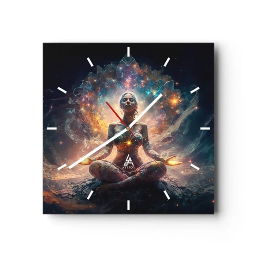 Vægur, Uret - Flow af god energi - 30x30 cm