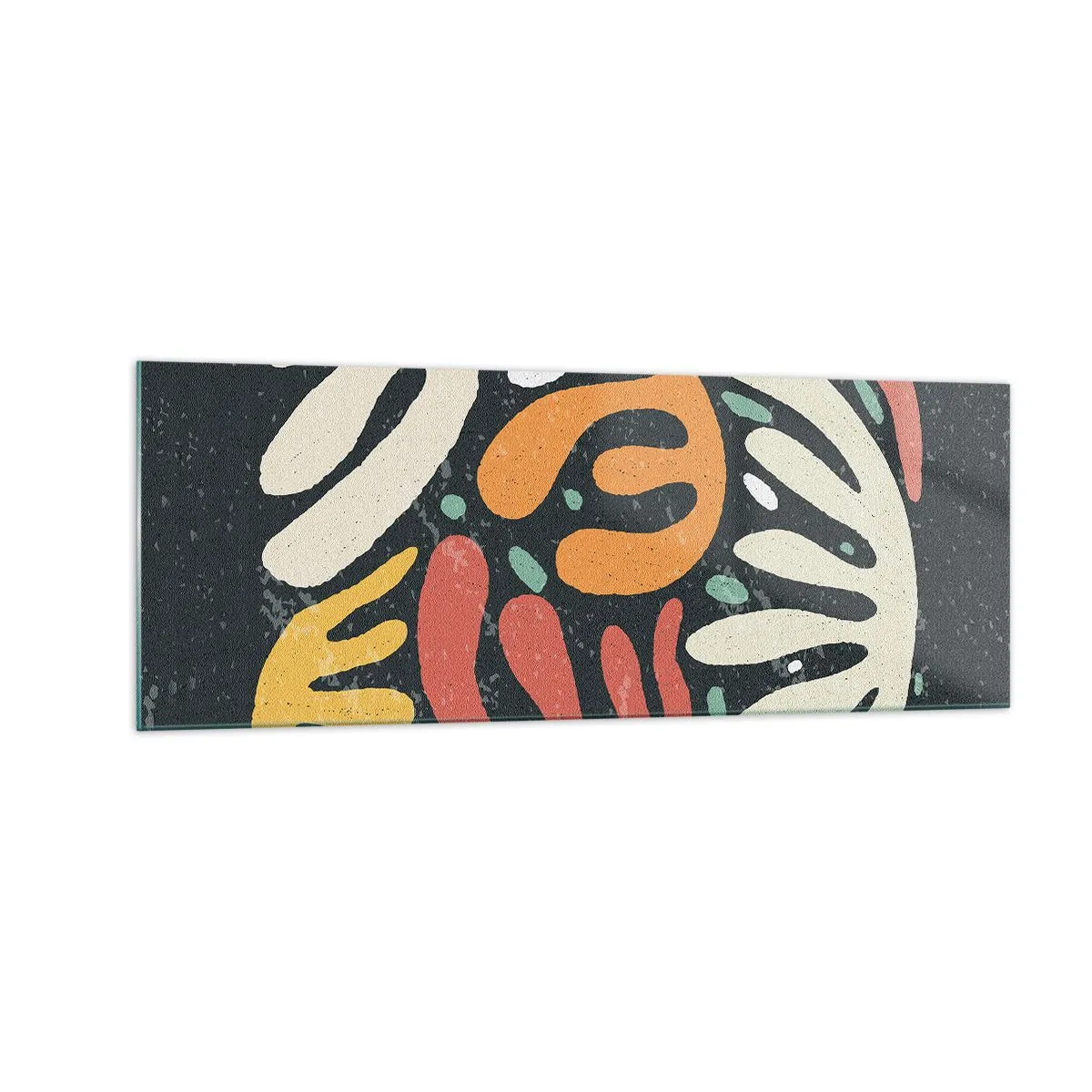 Billede på glas - Komposition - jeg er ved at fange dig - 140x50 cm