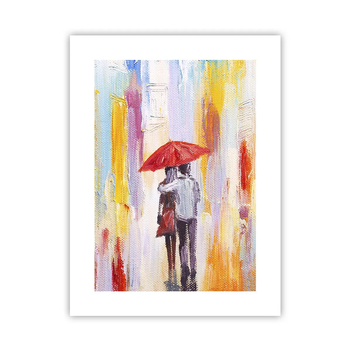Plakat - Lad det regne  mere - 30x40 cm