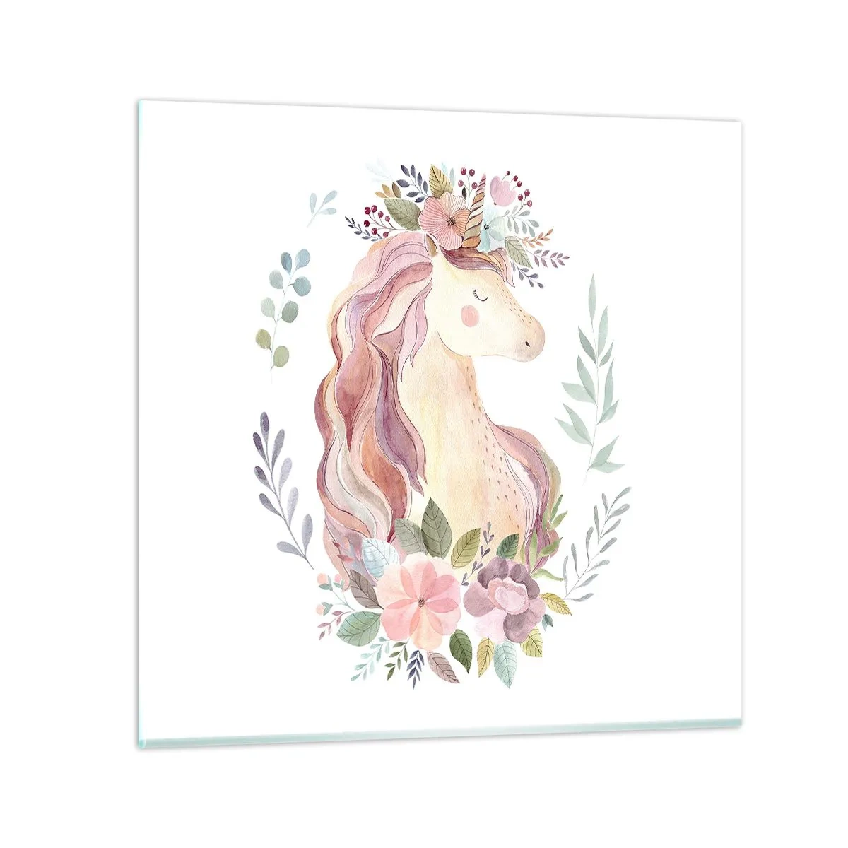 Billede på glas - En invitation til eventyrets verden - 30x30 cm