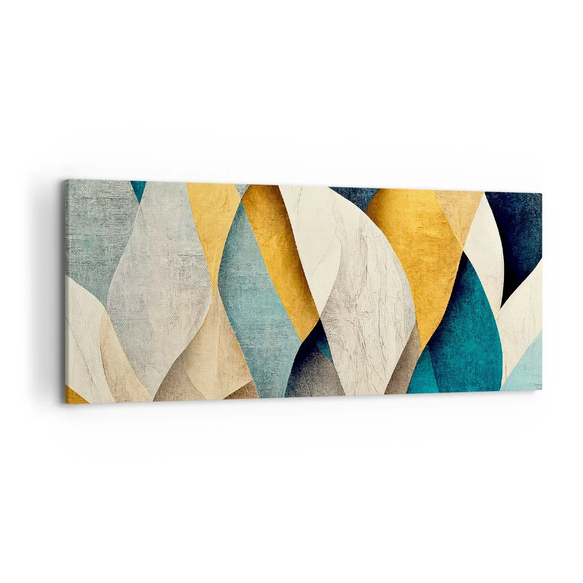 Lærredstryk - Billede på lærred - Rytme og bølger - 120x50 cm