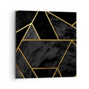 Lærredstryk - Billede på lærred - Mørke og lys - 70x70 cm