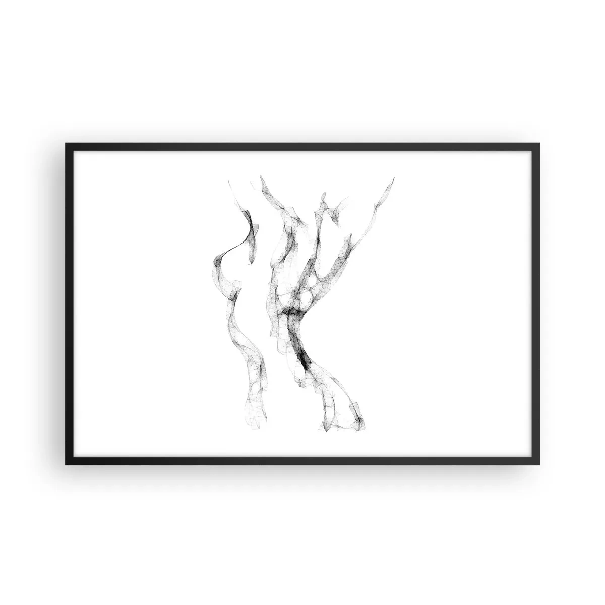 Plakat i sort ramme - Smuk og stærk - 91x61 cm