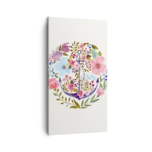 Lærredstryk - Billede på lærred - En sømands gode nattesøvn - 45x80 cm