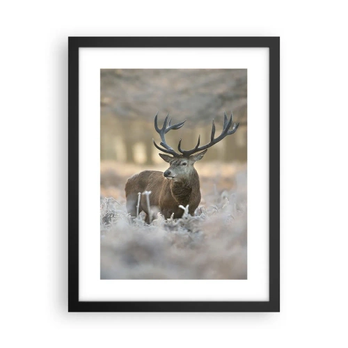 Plakat i sort ramme - En frisk morgen - 30x40 cm