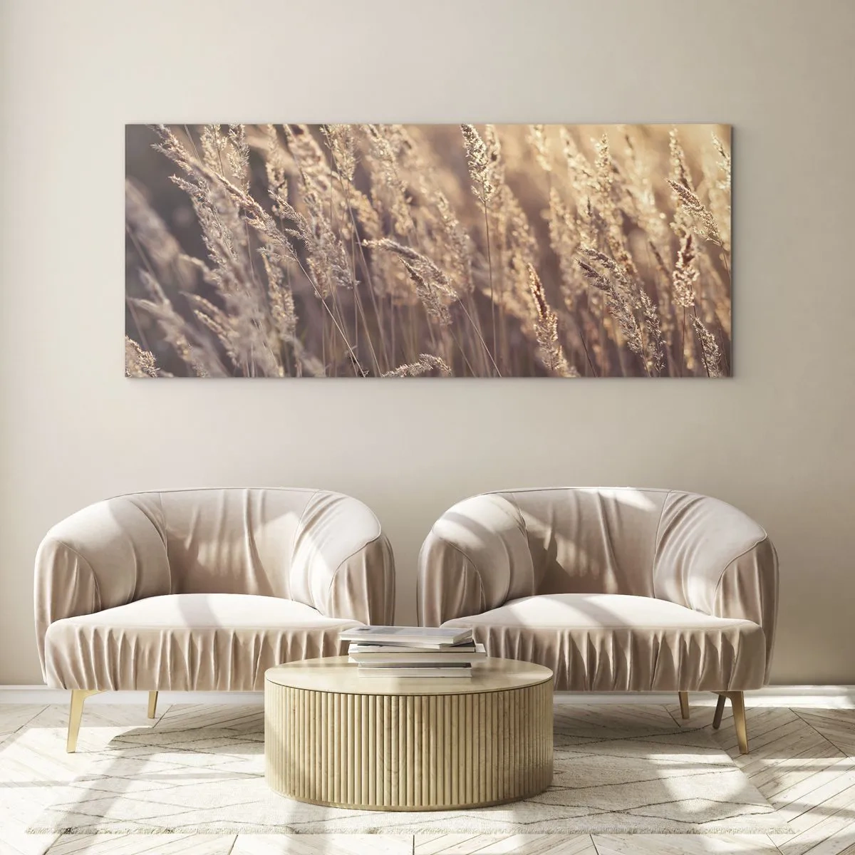 Billede på glas - Klar til at byde efteråret velkommen - 160x50 cm
