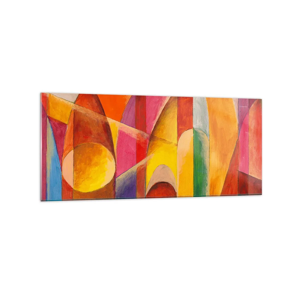 Billede på glas - Solens katedral - 120x50 cm