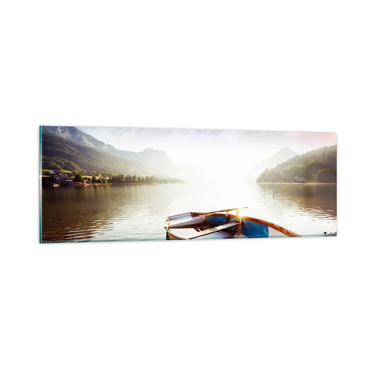 Billede på glas - Over store og klare vande - 90x30 cm