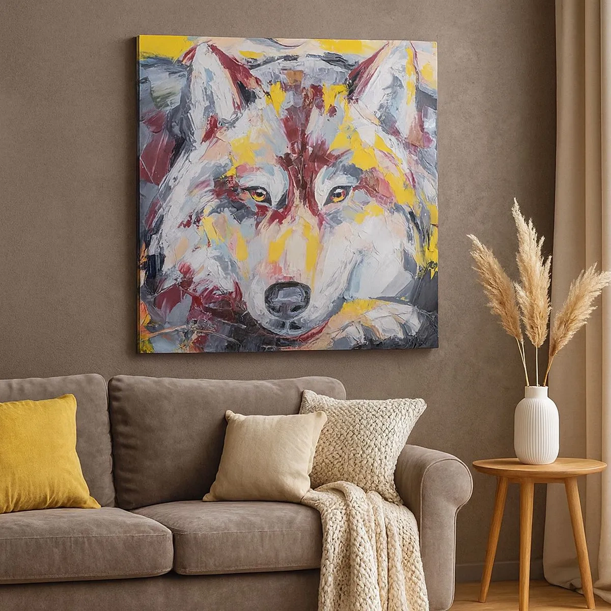 Lærredstryk - Billede på lærred - Fred blandt kære - 30x30 cm