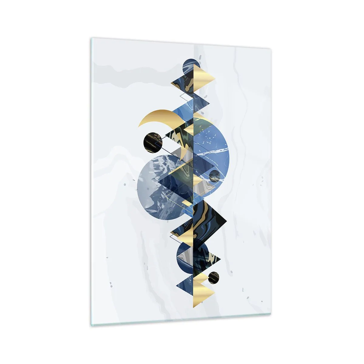 Billede på glas - Geometrisk landskab - 50x70 cm