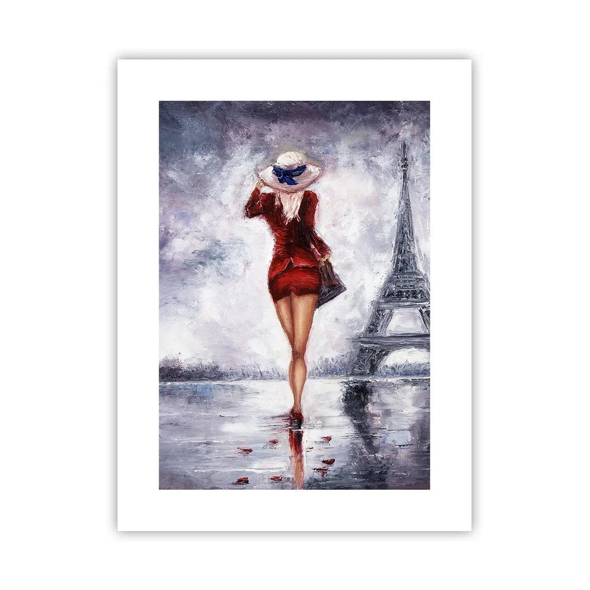 Plakat - Parisiske symboler - 30x40 cm