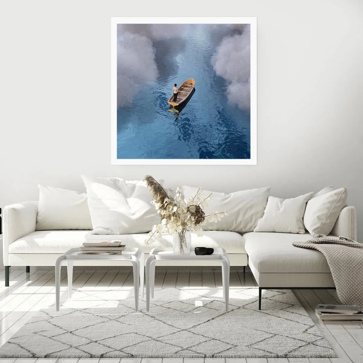 Plakat - Livet - rejsen - det ukendte - 40x40 cm
