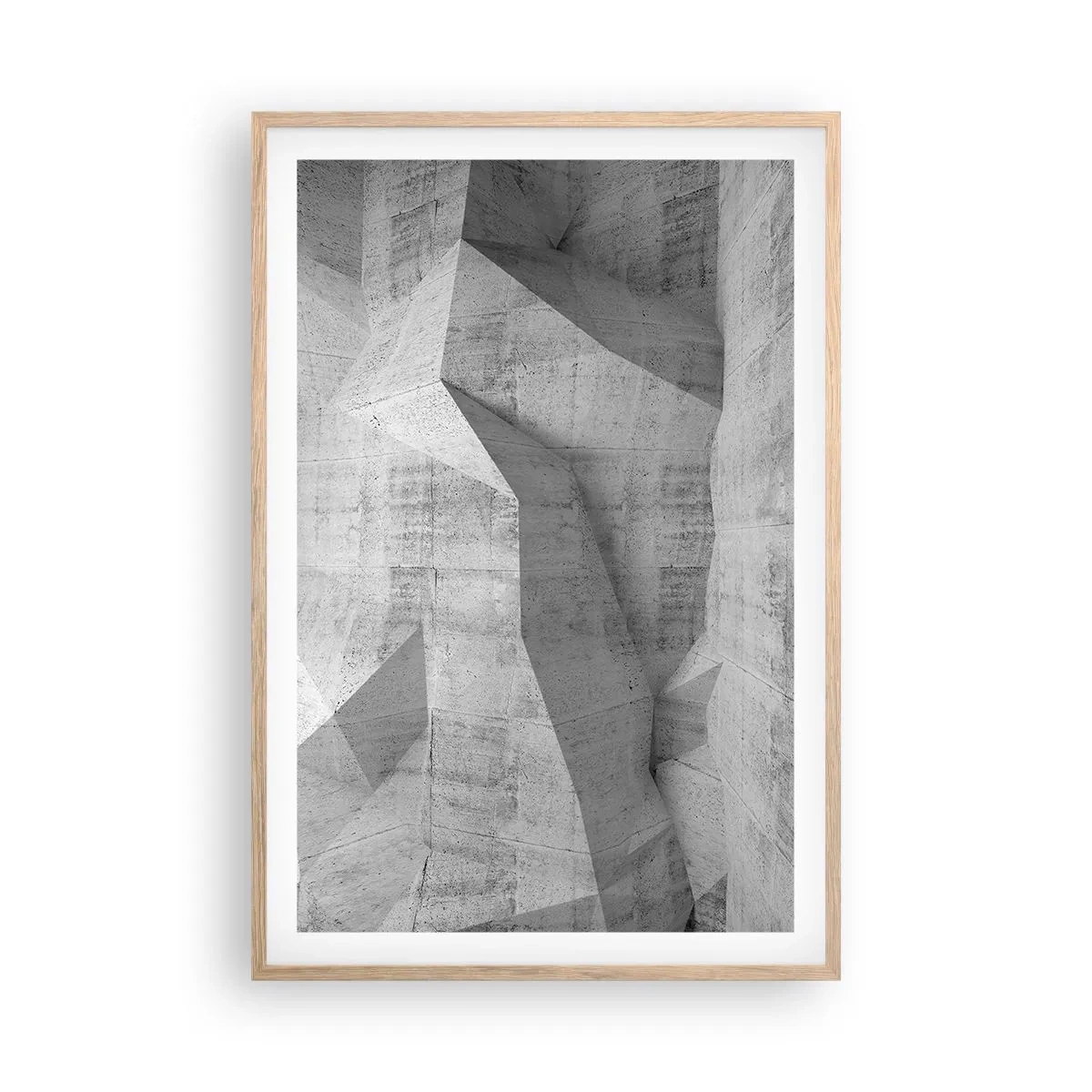 Plakat i ramme af lyst egetræ - En ægte udfordring - 61x91 cm