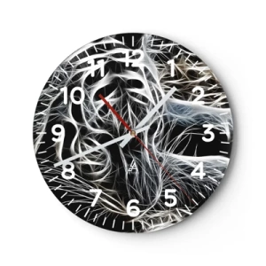 Vægur, Uret - En undersøgelse af kattens lethed - 40x40 cm