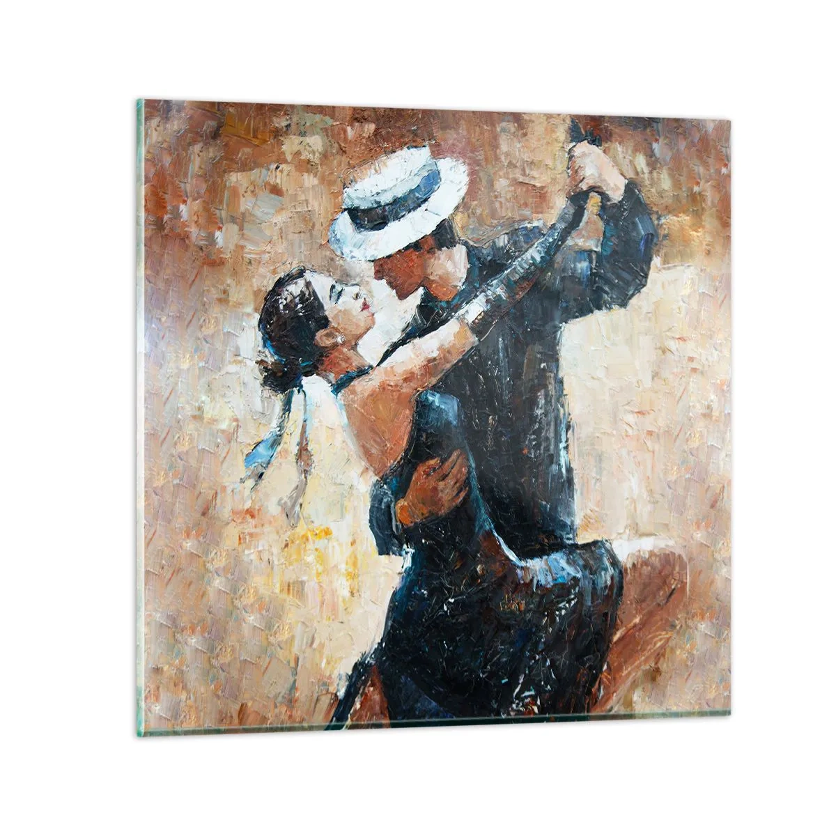 Billede på glas - A la Rudolf Valentino - 70x70 cm