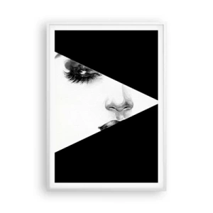 Plakat i hvid ramme - Altid uopdaget - 70x100 cm