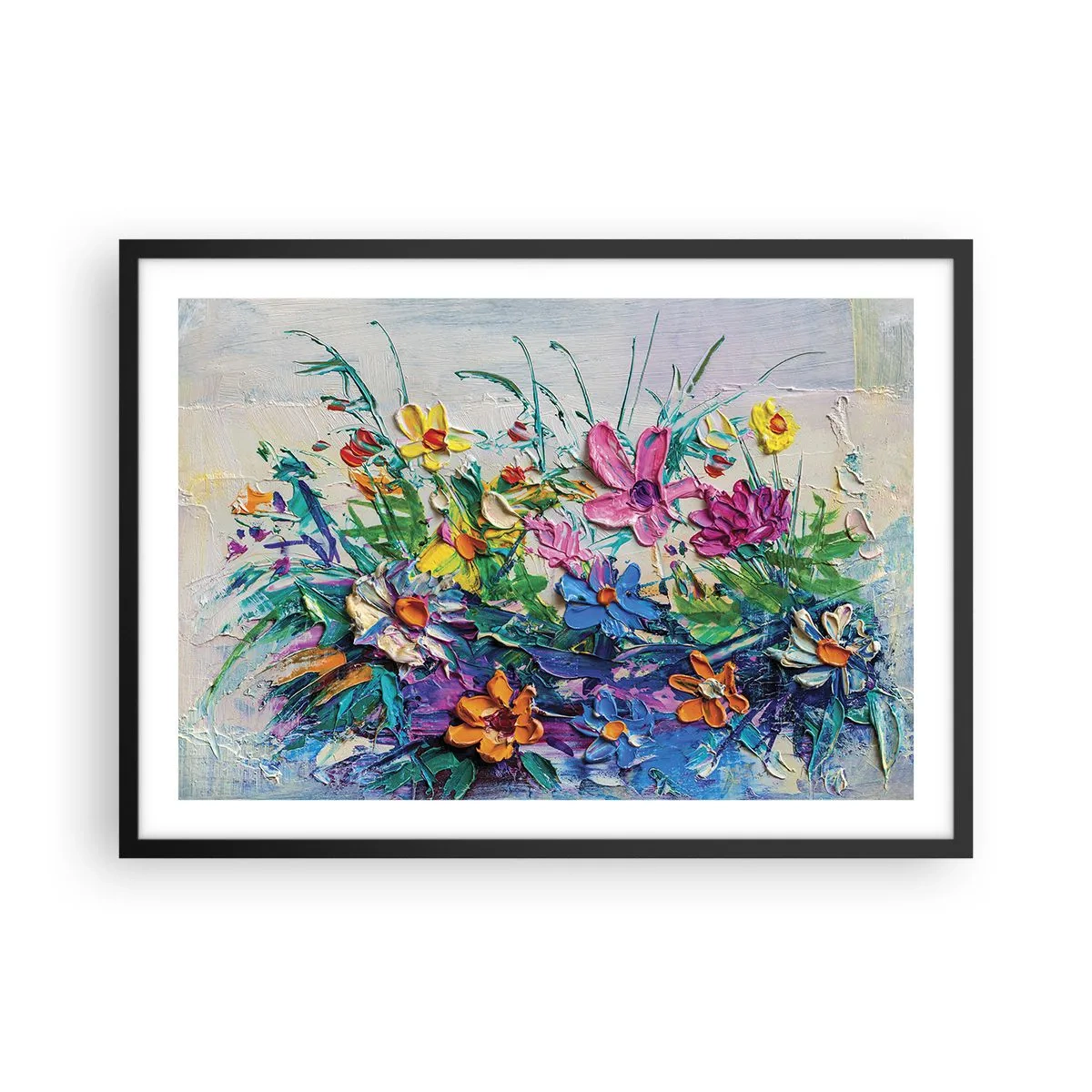 Plakat i sort ramme - Overhovedet ikke et stilleben - 70x50 cm