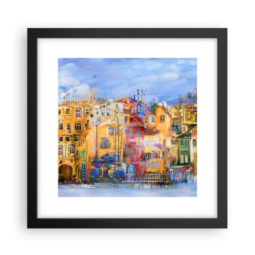Plakat i sort ramme - Vi er sammen - 30x30 cm