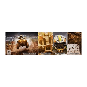 Prøve Fototapet Premium Canvas - No risk no fun - Sport, Quad, Race - 100x30 cm