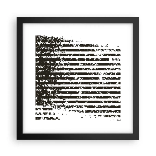 Plakat i sort ramme - Rytme og støj - 30x30 cm