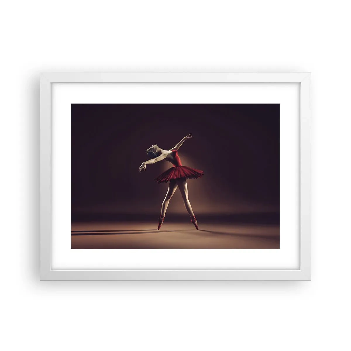 Plakat i hvid ramme - Prima ballerina - 40x30 cm