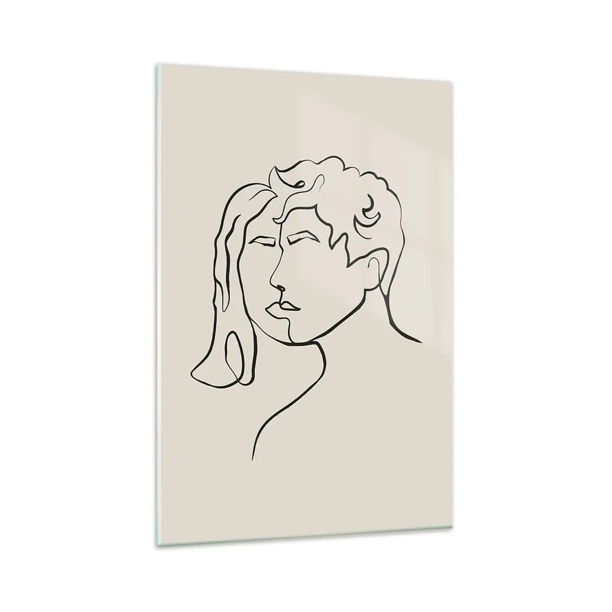 Billede på glas - Og enhed er blevet til - 80x120 cm