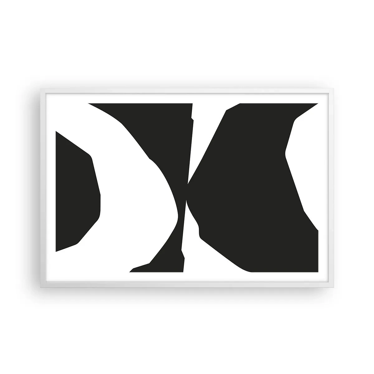 Plakat i hvid ramme - Positiv-negativ - 91x61 cm