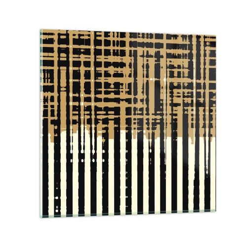 Billede på glas - Arkitektonisk abstraktion - 70x70 cm