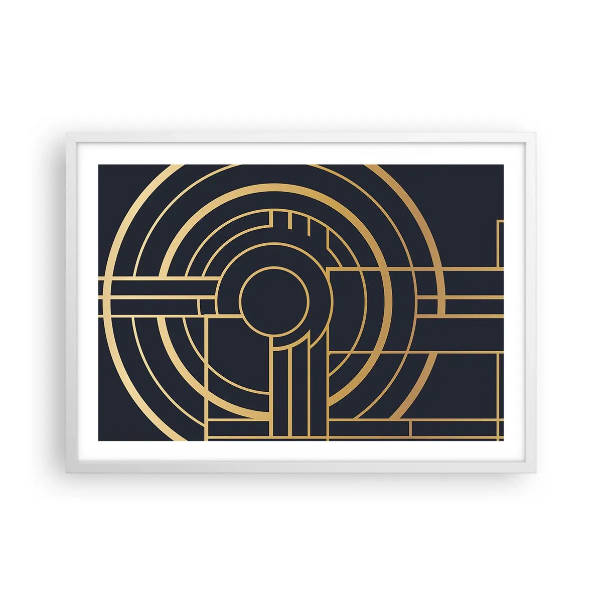 Plakat i hvid ramme - At vende tingene på hovedet - 70x50 cm