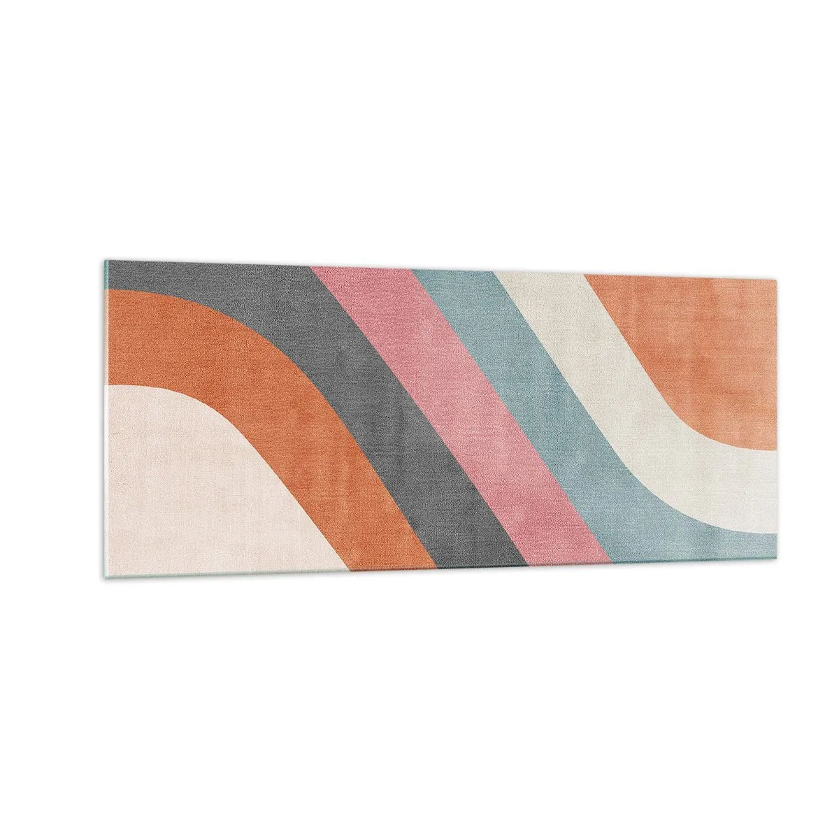 Billede på glas - Diagonal komposition - bevægelse - 100x40 cm