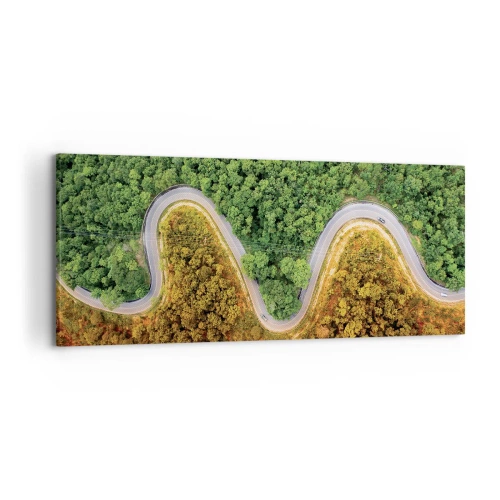 Lærredstryk - Billede på lærred - Grænser og gennembrud - 120x50 cm