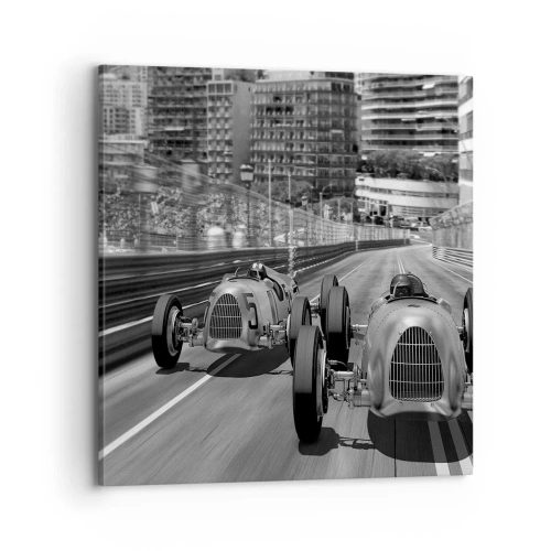 Lærredstryk - Billede på lærred - Der var engang i Monte Carlo - 70x70 cm