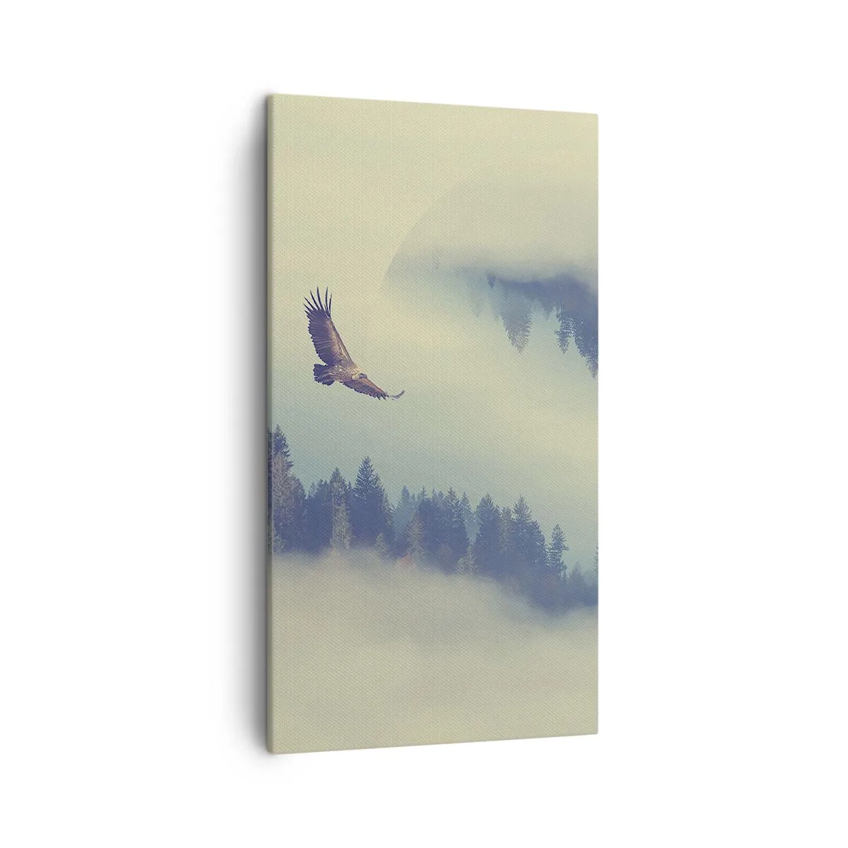 Lærredstryk - Billede på lærred - Jeg så en ørnes skygge - 45x80 cm