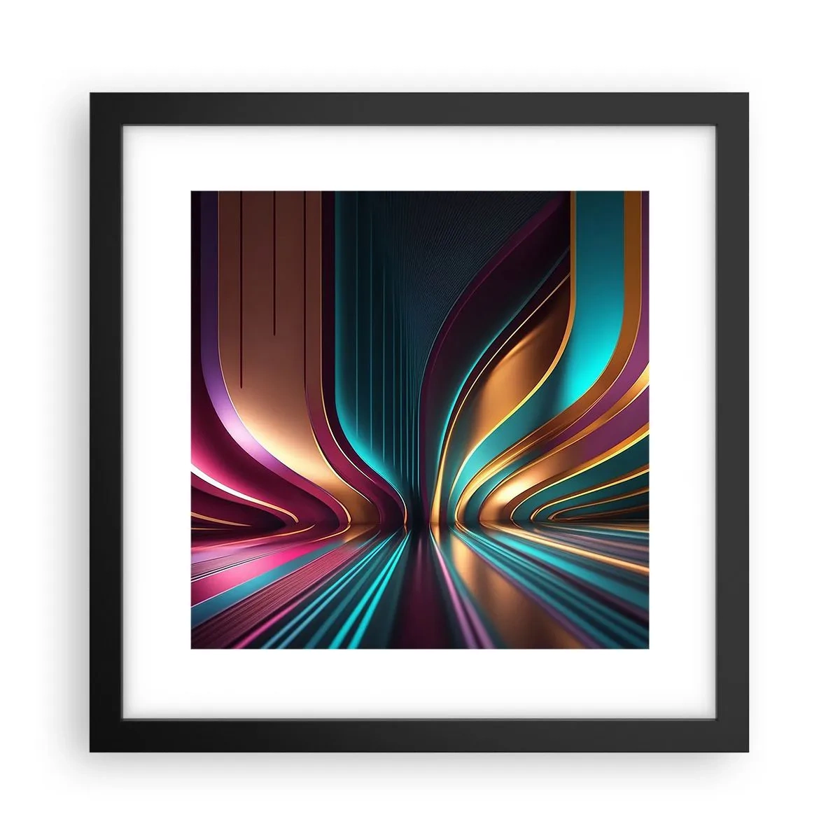 Plakat i sort ramme - Lysets arkitektur - 30x30 cm