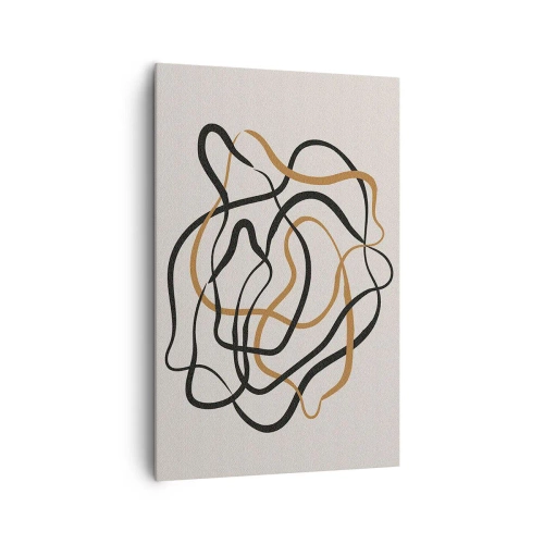 Lærredstryk - Billede på lærred - Alt er gået galt - 80x120 cm