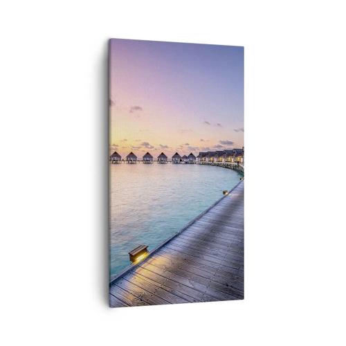 Lærredstryk - Billede på lærred - Ferie - tilbage til kilden - 45x80 cm