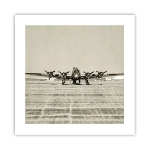 Plakat - Som altid klar - 40x40 cm