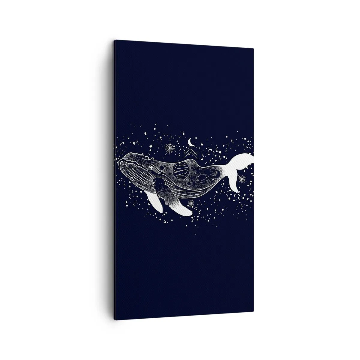 Lærredstryk - Billede på lærred - I universets ocean - 45x80 cm