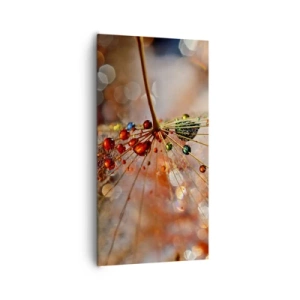 Lærredstryk - Billede på lærred - Trådet på et edderkoppespind - 65x120 cm