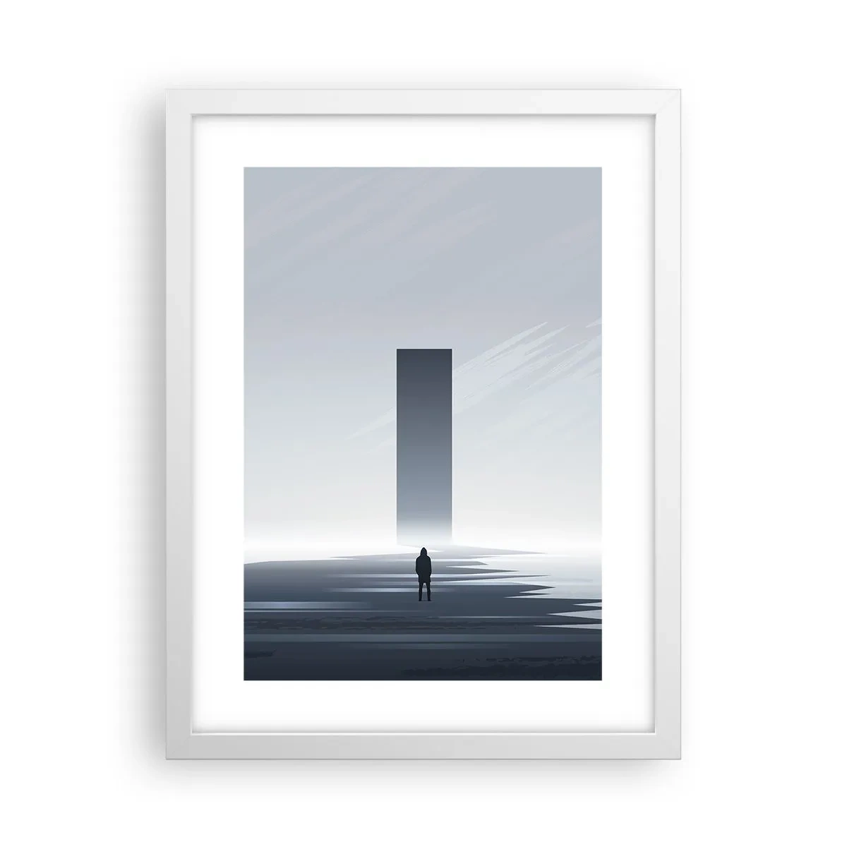 Plakat i hvid ramme - Mulighed eller trussel? - 30x40 cm