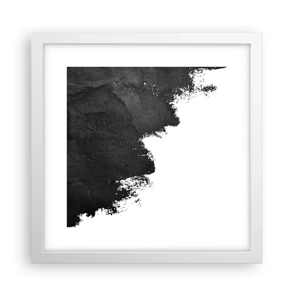 Plakat i hvid ramme - Elementer: jord - 30x30 cm