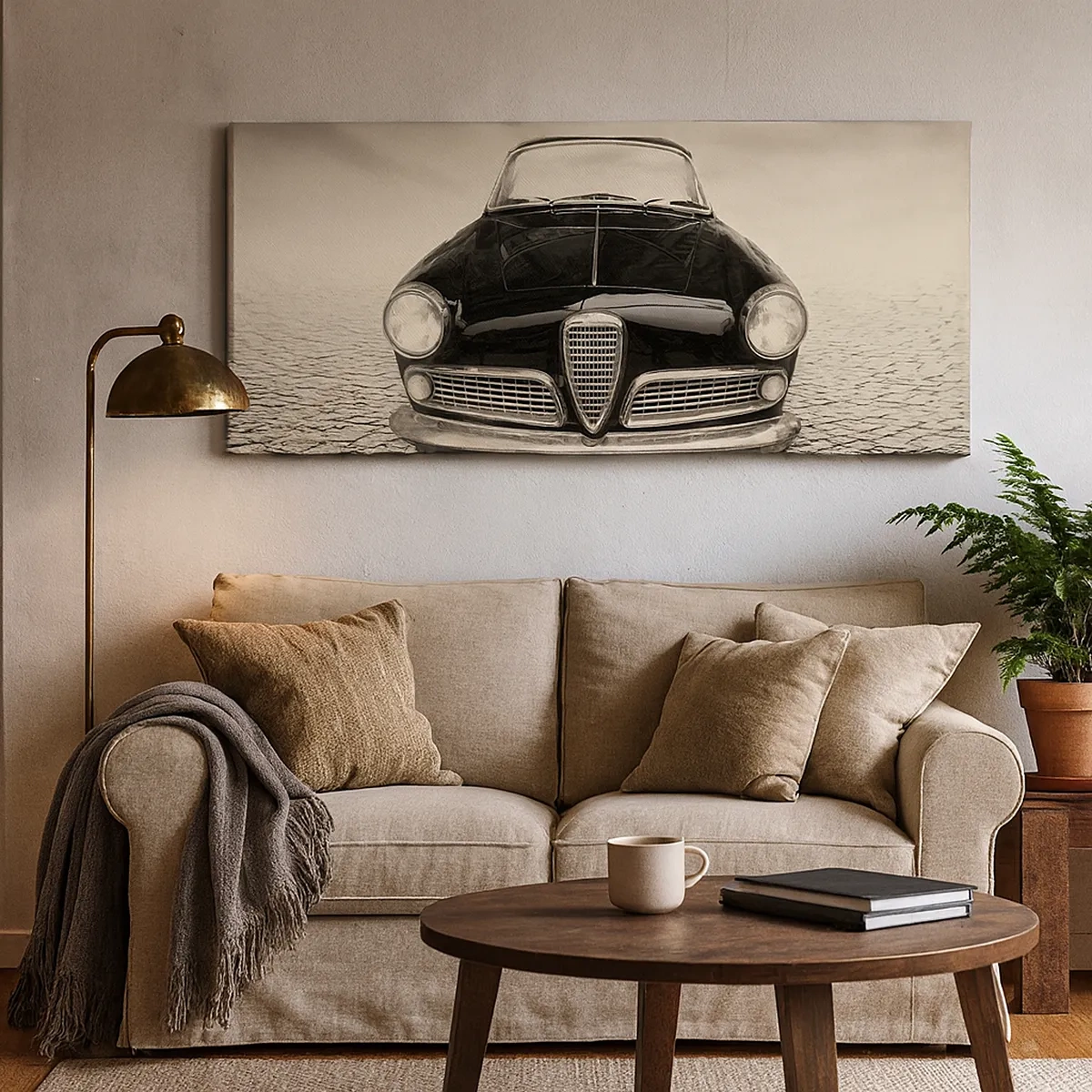 Lærredstryk - Billede på lærred - Og hvordan kan man ikke elske mig? - 30x30 cm