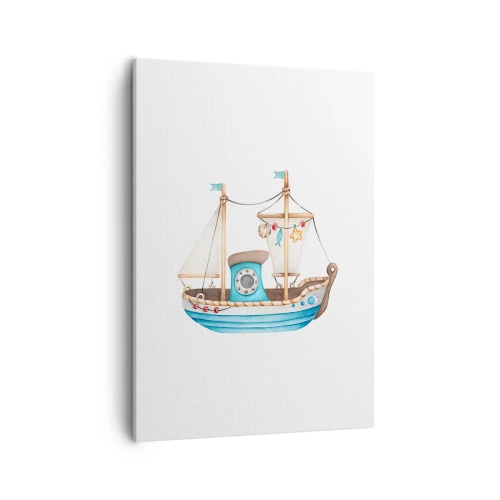 Lærredstryk - Billede på lærred - Ohøj, eventyr! - 50x70 cm