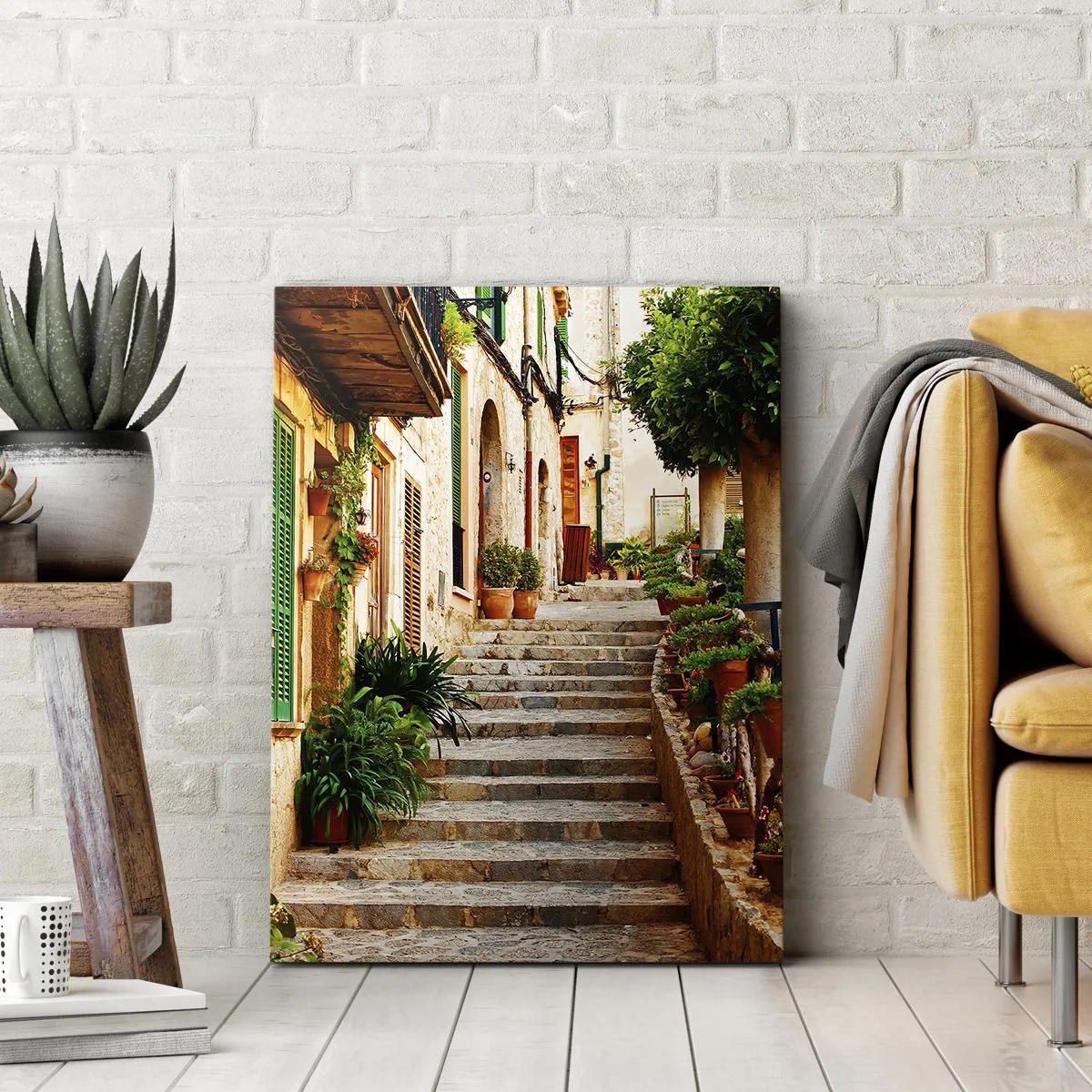 Lærredstryk - Billede på lærred - Magien ved en spansk ferie - 70x100 cm